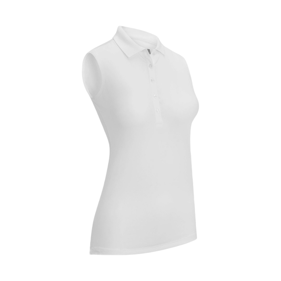 (W) 캘러웨이 슬리브리스 폴로 브릴리언트 화이트((W) Callaway Sleeveless Polo Brilliant White)