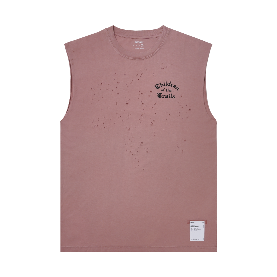 11005-AAR-COTD Satisfy Mothtech Muscle T-Shirt Aged Ash Rose