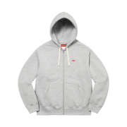 Supreme Small Box Drawcord Zip Up Hooded Sweatshirt Heather Grey - 22FW