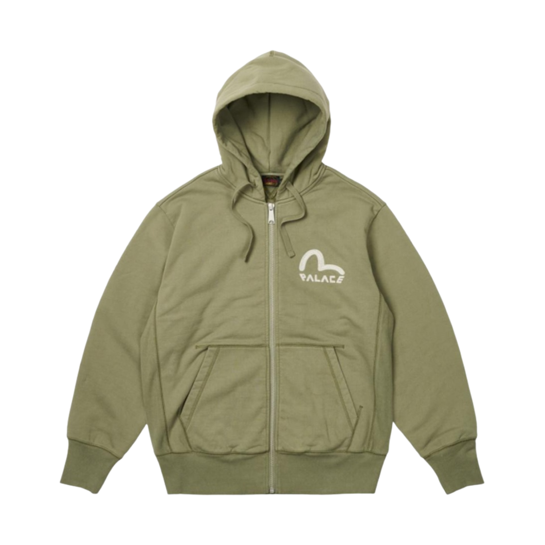 팔라스 x 에비수 집 후디 올리브 - 24SS(Palace x Evisu Zip Hoodie Olive - 24SS)
