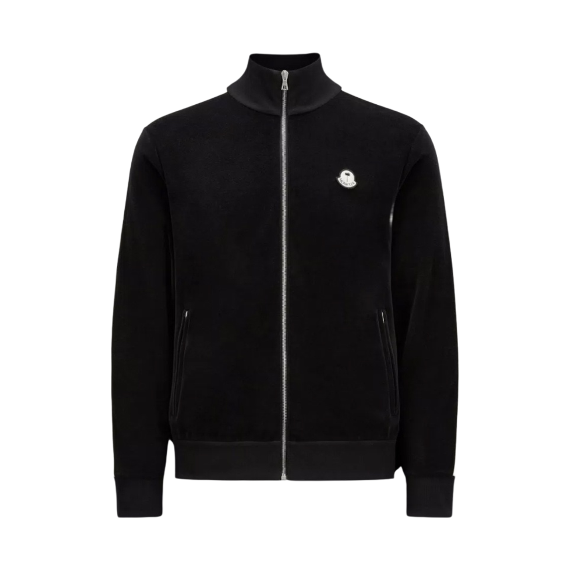 몽클레르 x 팜 엔젤스 셔닐 집업 스웨트셔츠 블랙 - 23FW(Moncler x Palm Angels Chenille Zip-Up Sweatshirt Black - 23FW) - 1