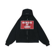 Project G/R Beware of God Zip Hoodie Black
