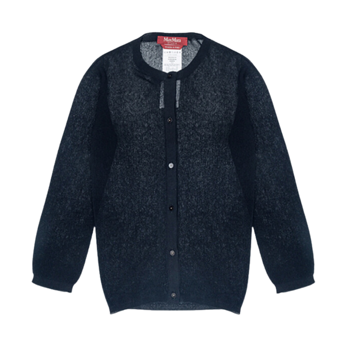 EGLE-007 (W) Max Mara Studio Egle Cotton Blend Cardigan Black