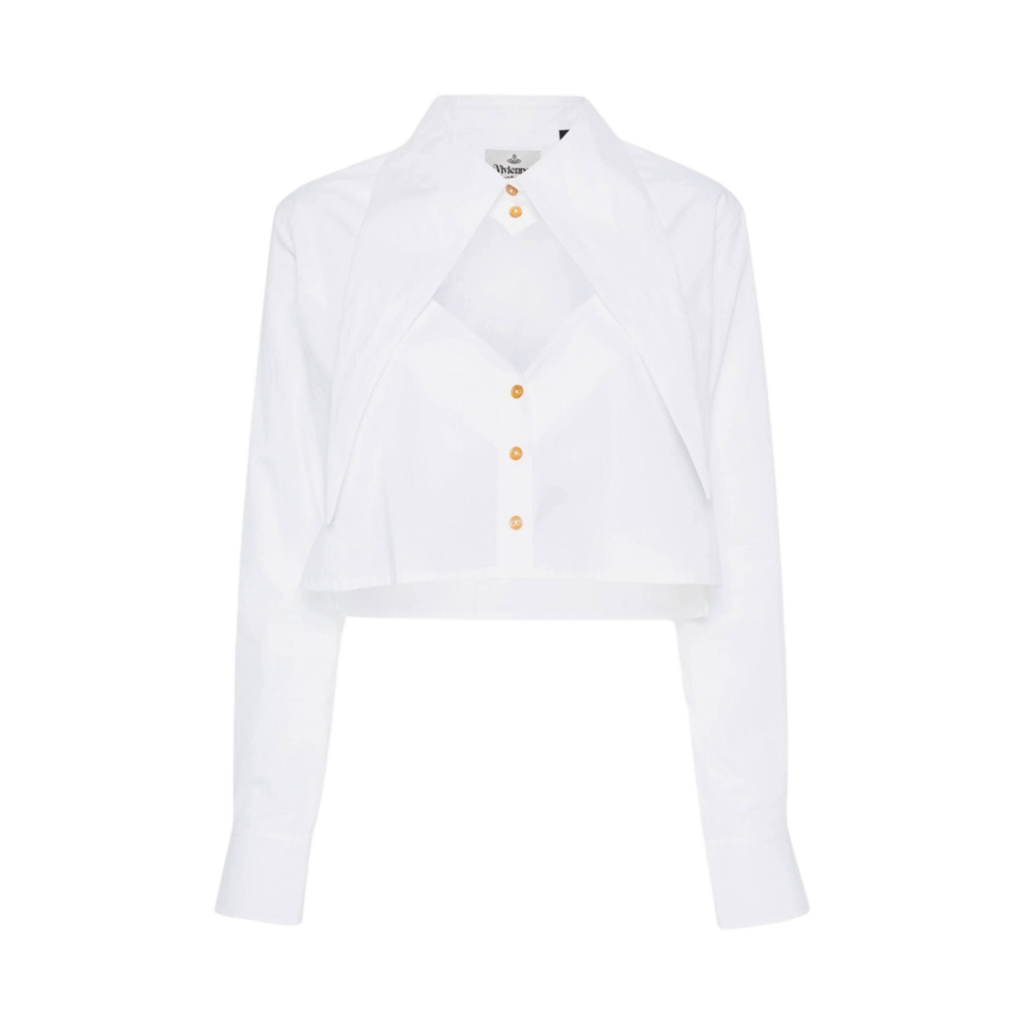 1501005U-W009Q-A401 (W) Vivienne Westwood Cut Off Heart Shirt White