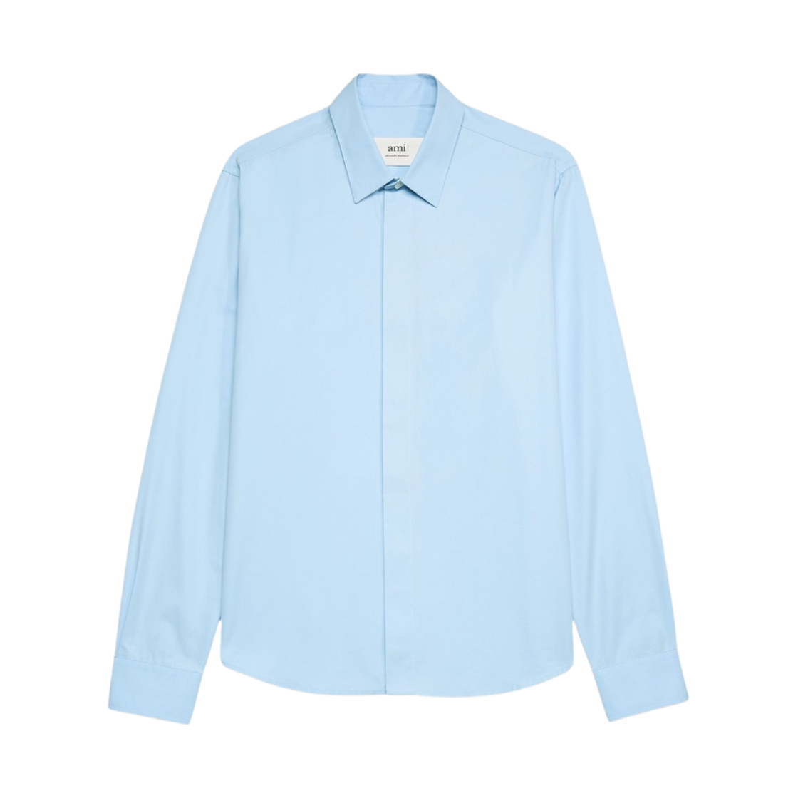 USH150-CO0045-439 AMI Tonal de Coeur Shirt Feather Blue