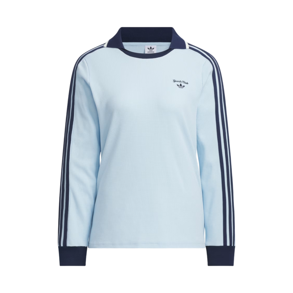 JM8011 (W) Adidas Originals Retro Sports Sporty Club Long Sleeve T-Shirt Clear Sky - KR Sizing