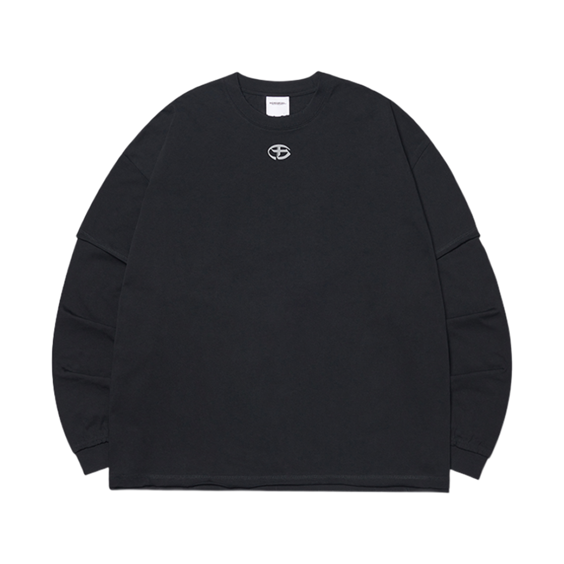 노매뉴얼 어브레이젼 레이어드 롱슬리브 티 블랙