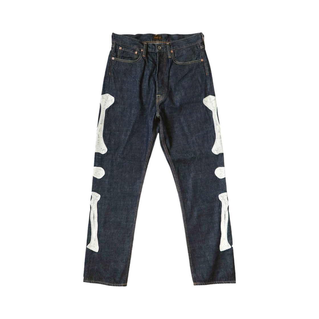 캐피탈 12.5온즈 데님 멕시칸 턱시도 5P 오카길리 팬츠 인디고(Kapital 12.5 oz. Denim Mexican Tuxedo 5P Okagilly Pants Indigo)