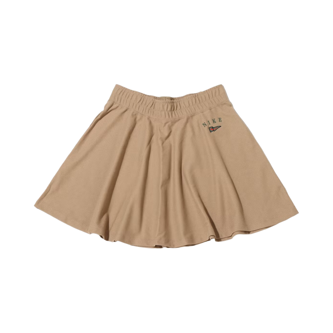 (W) 나이키 NSW 피케 스커트 카키 - 아시아((W) Nike NSW Pique Skirt Khaki - Asia) - 1