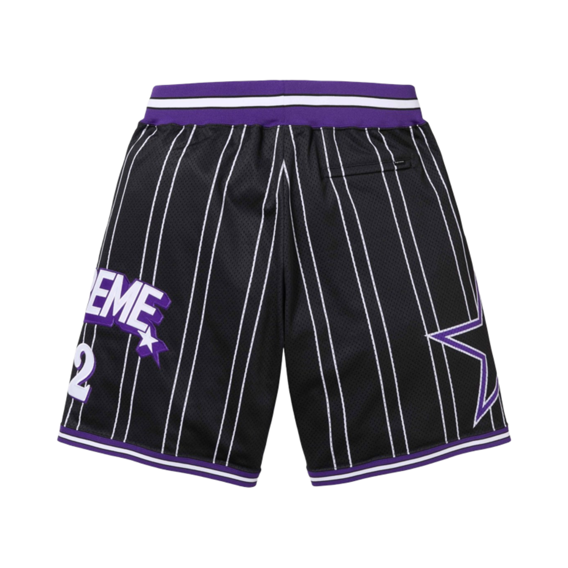 슈프림 스타 베스킷볼 쇼츠 블랙 - 24SS(Supreme Star Basketball Short Black - 24SS) - 2