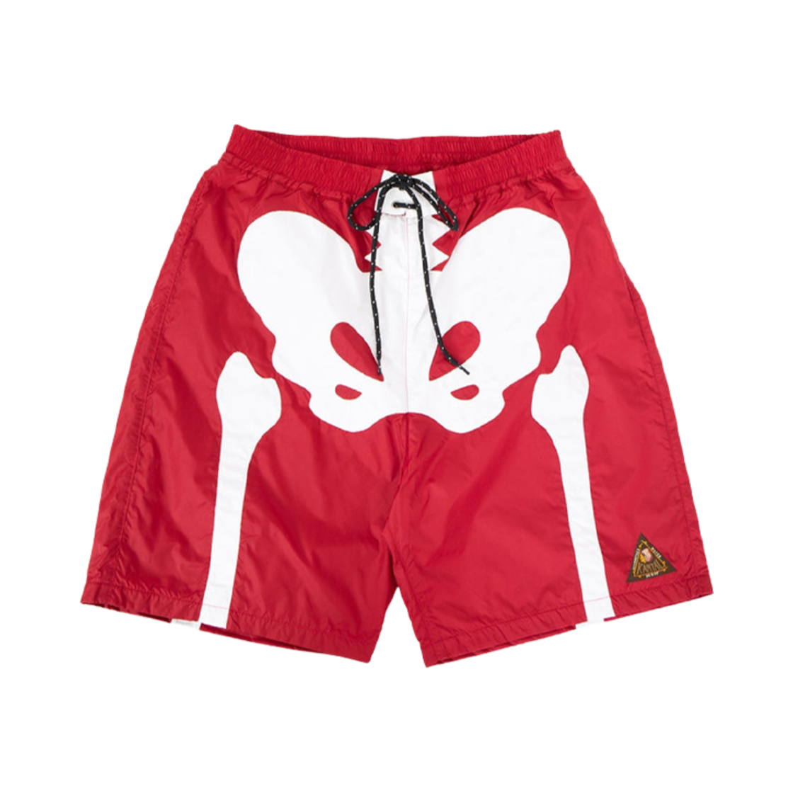 K2503SP520 Kapital Nylon Bone Swim Shorts Red