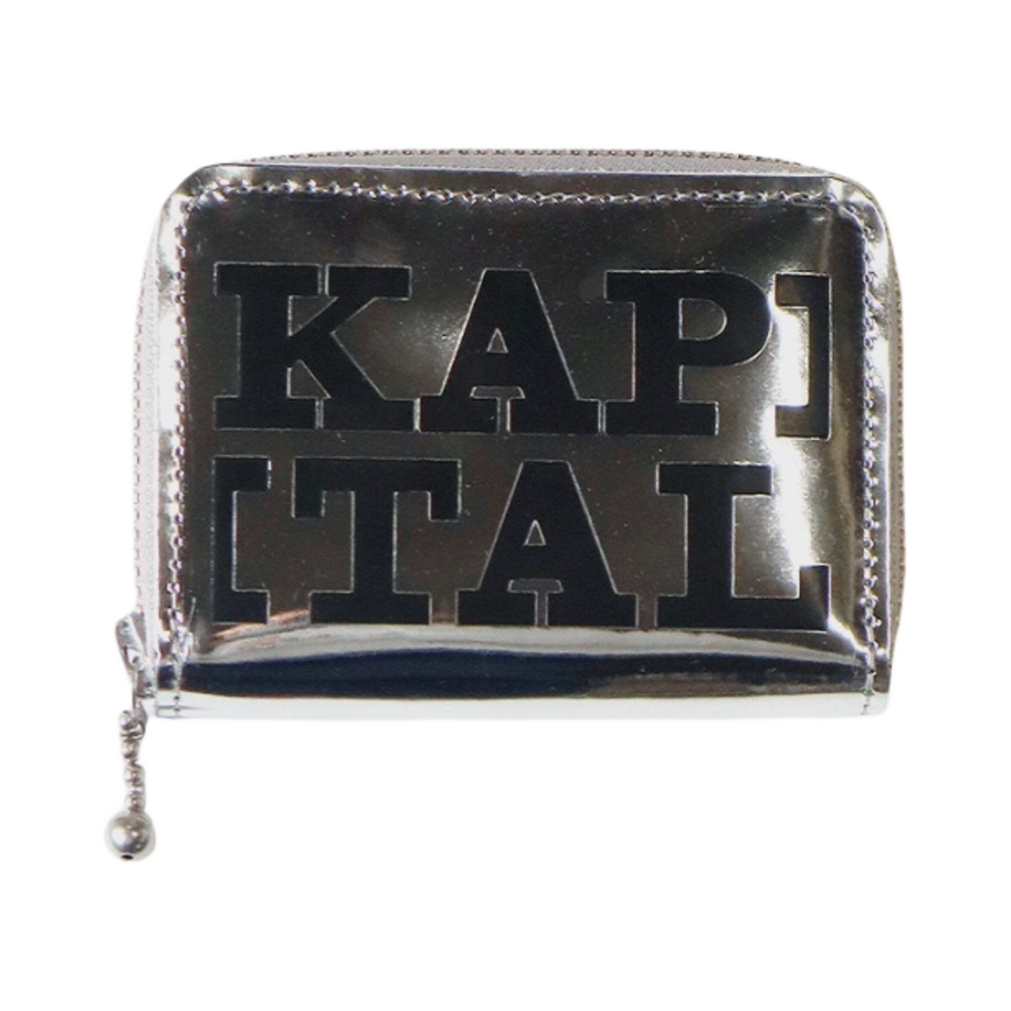 K2403XG506 Kapital Thumbs Up Mirror Leather Mini Wallet Black