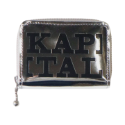 Kapital Thumbs Up Mirror Leather Mini Wallet Black