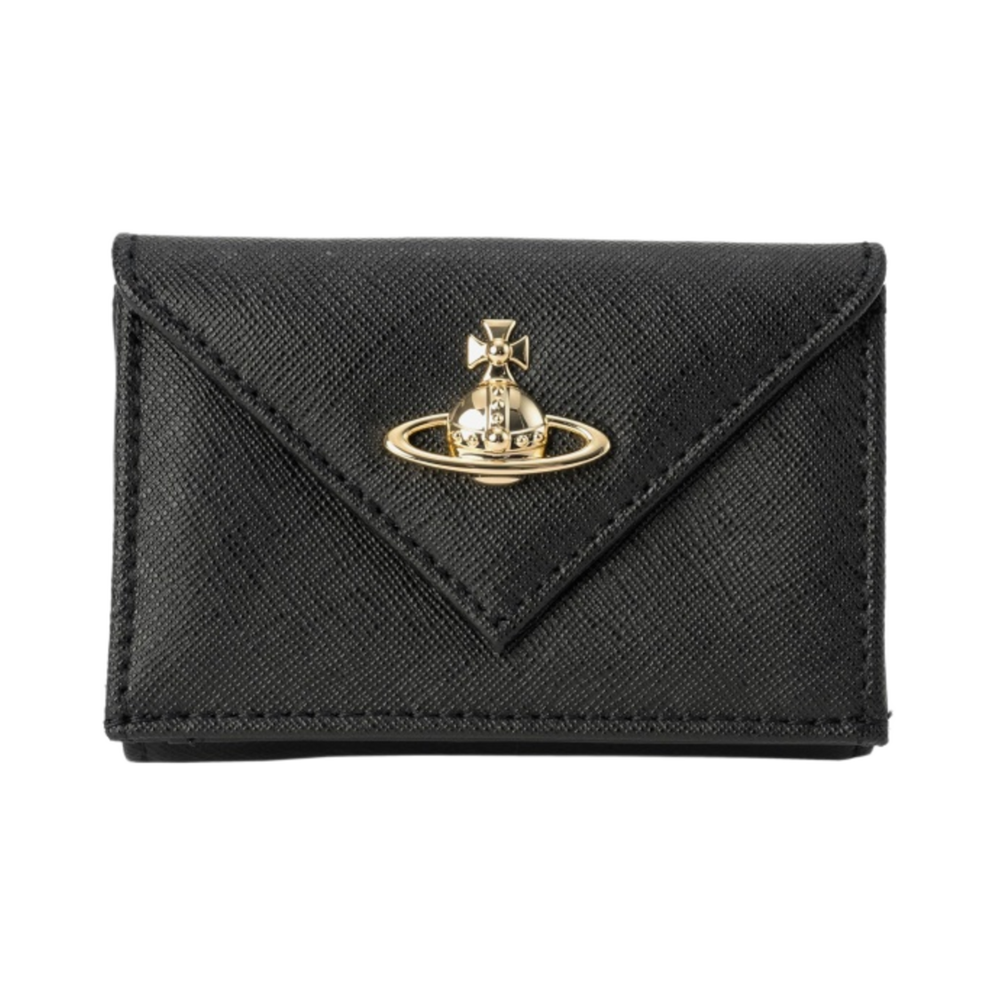비비안 웨스트우드 엠마 엔벨로프 포켓 빌 폴드 블랙(Vivienne Westwood Emma Envelope Bill Fold with Pocket Black)