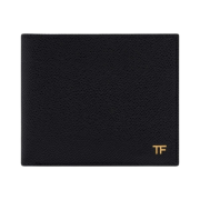 Tom Ford Small Grain Leather Bifold Wallet Black