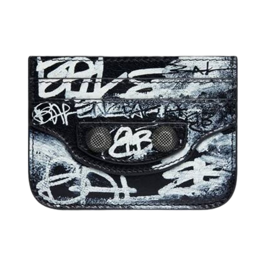 발렌시아가 르 카골 카드 홀더 그래피티 블랙(Balenciaga Le Cagole Card Holder Graffiti Black) - 1
