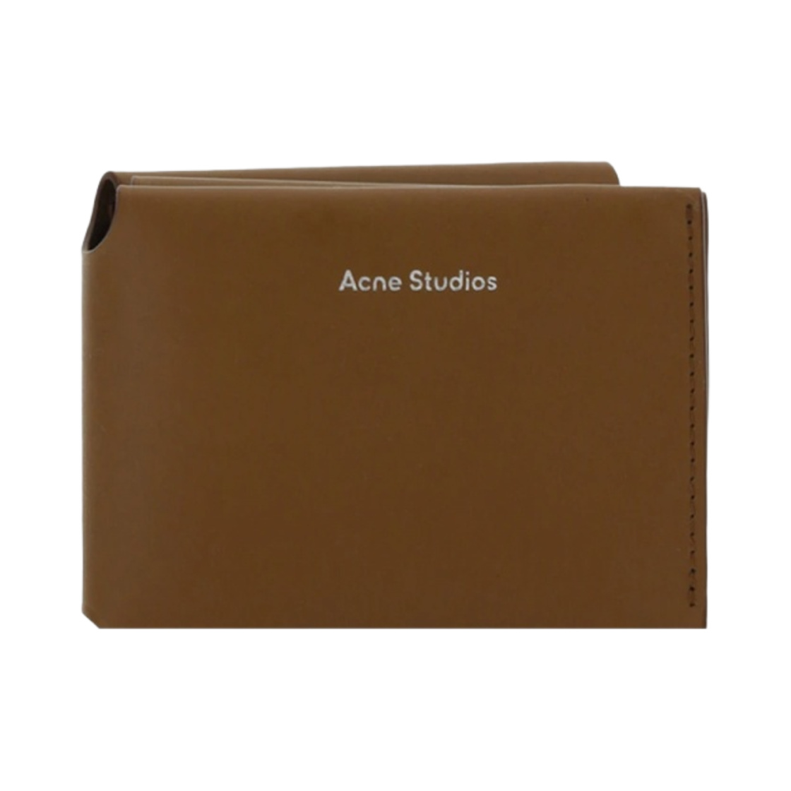 CG0097-640 Acne Studios Folded Card Wallet Camel Brown