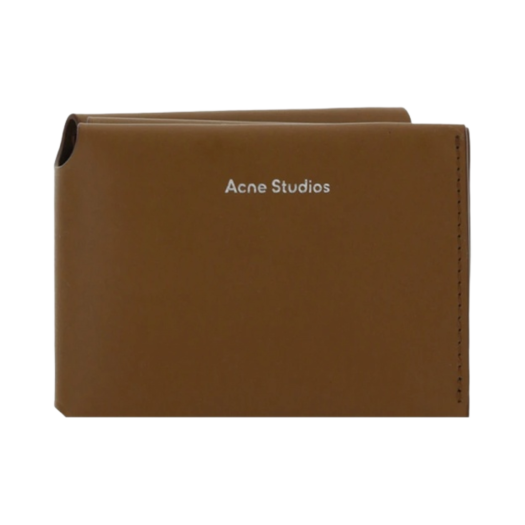 CG0097-640 Acne Studios Folded Card Wallet Camel Brown