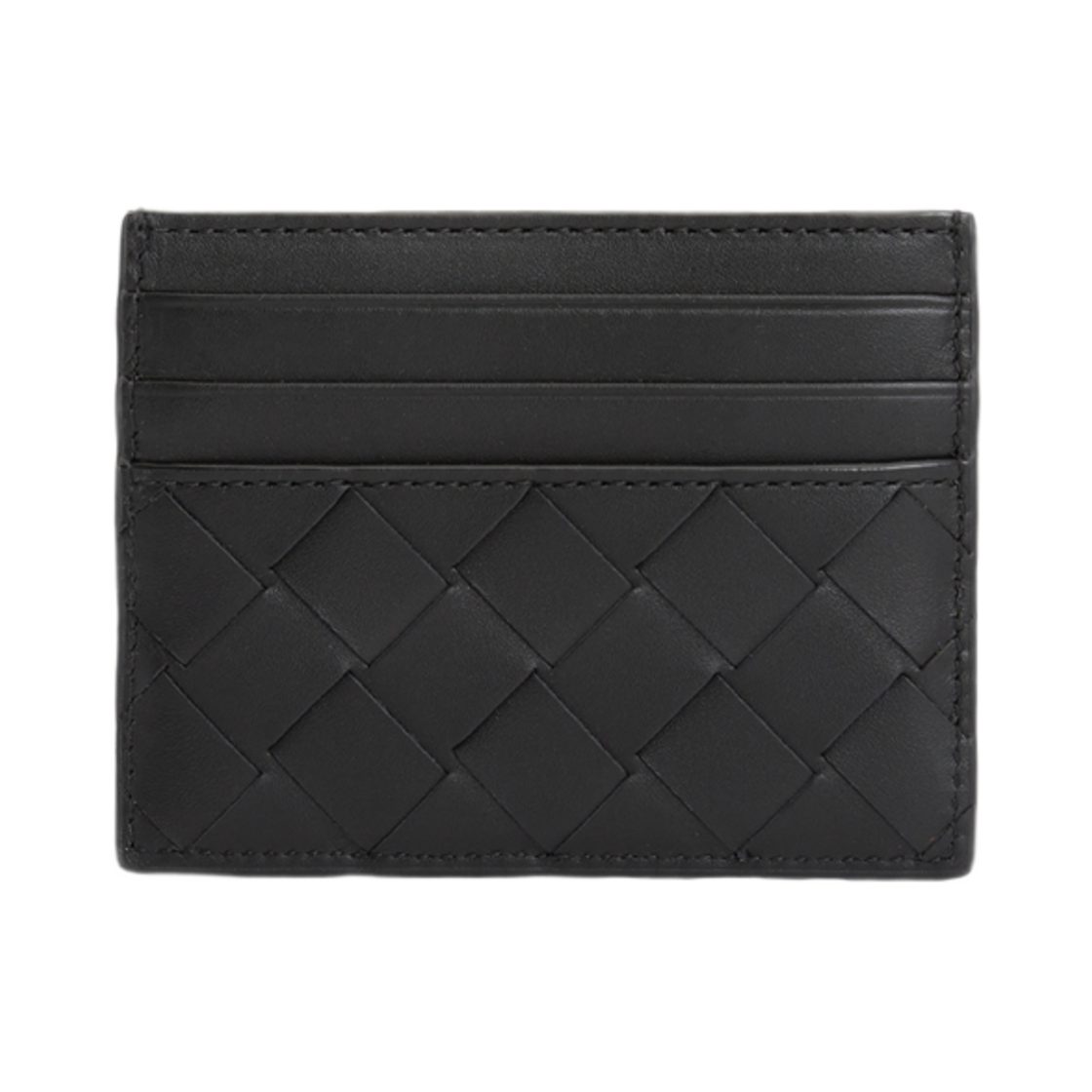 보테가 베네타 인트레치아토 카드 홀더 블랙(Bottega Veneta Intrecciato Card Holder Black)