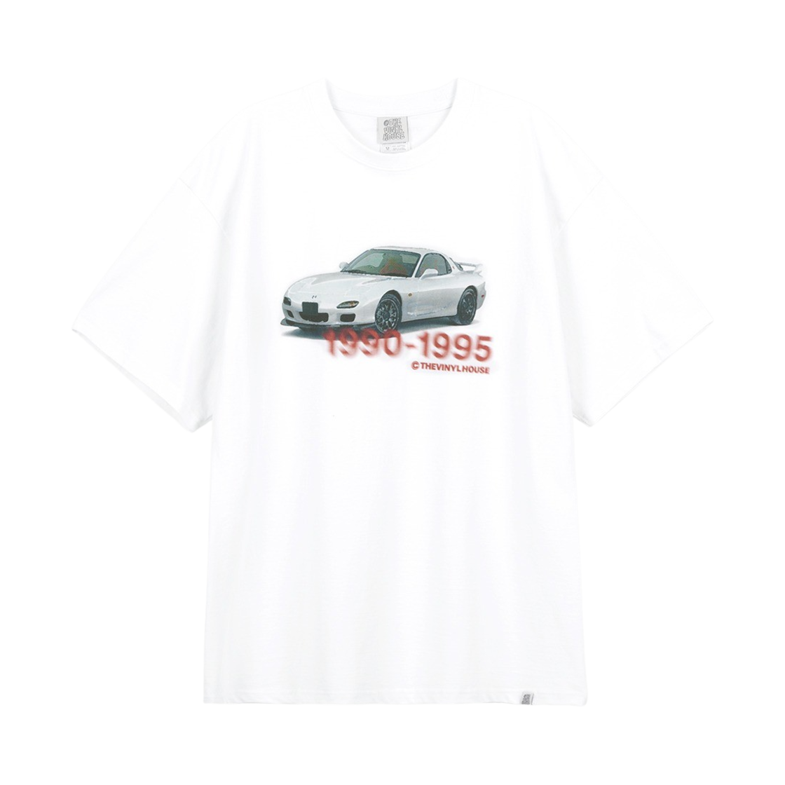 더바이닐하우스 올드 카 티셔츠 화이트(Thevinylhouse Old Car T-Shirt White)