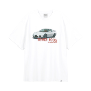 Thevinylhouse Old Car T-Shirt White