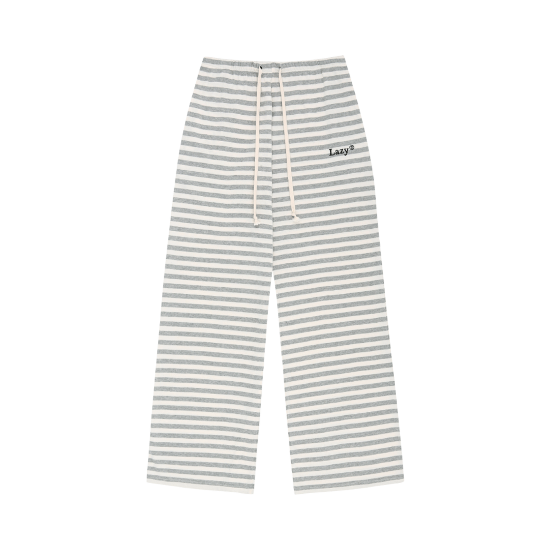 레이지지 코지 레이지 스트라이프 와이드 스웻팬츠 그레이
