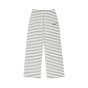 Lazyz Cozy Lazy Stripe Wide Sweatpants Gray