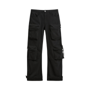 Zara Utility Pocket Pants Black
