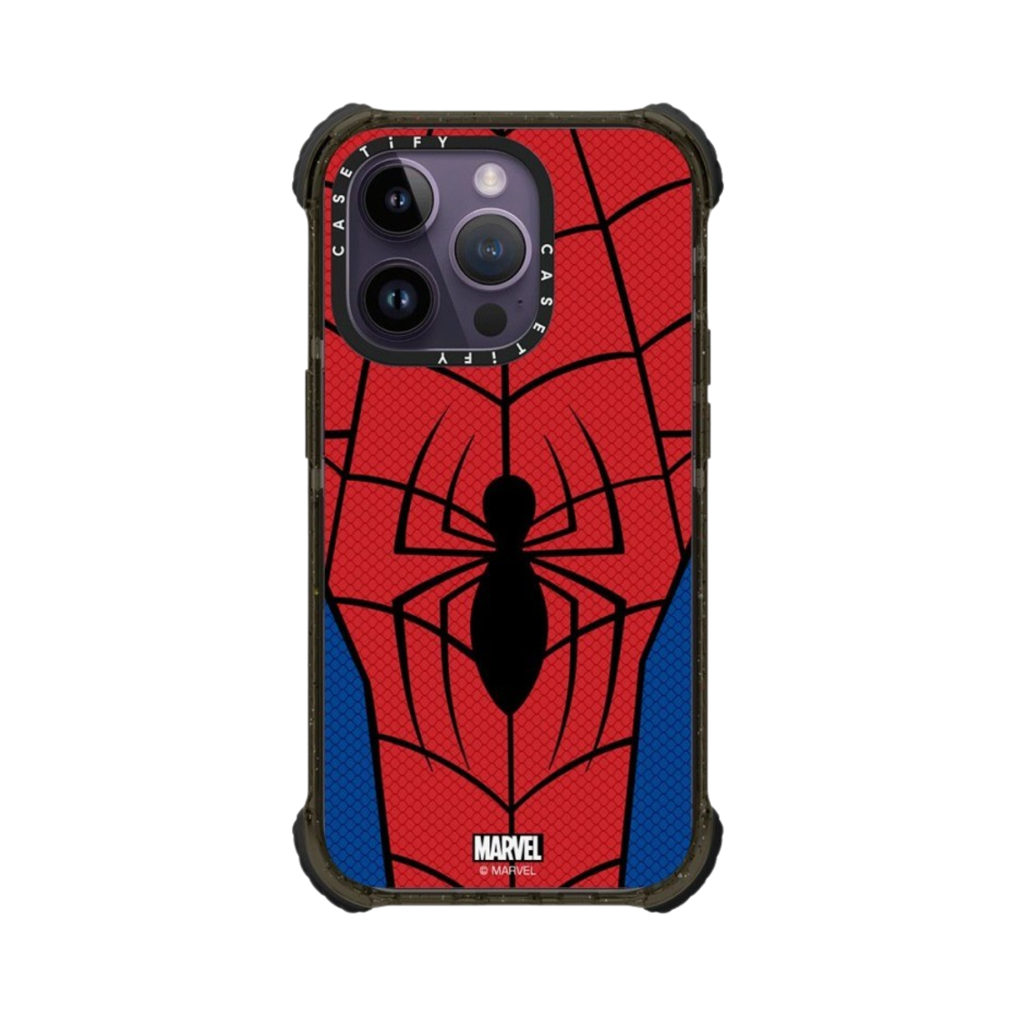 케이스티파이 x 마블 아이폰 스파이더맨 수트 울트라 임팩트 범퍼 케이스 클리어 블랙(Casetify x Marvel iPhone Spider-Man Suit Ultra Impact Bumper Case Clear Black) - 2