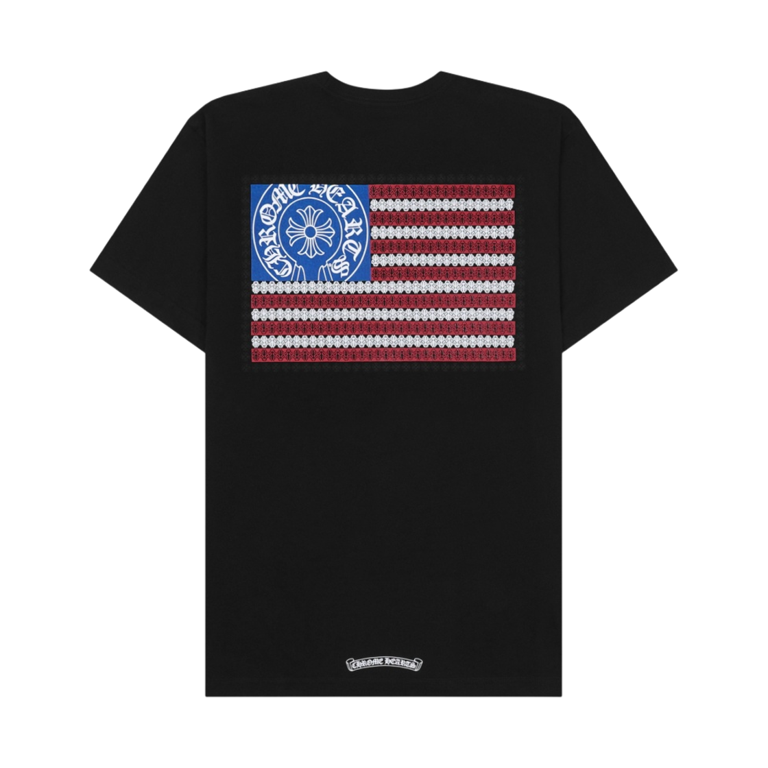 크롬하츠 아메리칸 플래그 대거 티셔츠 블랙(Chrome Hearts American Flag Dagger T-Shirt Black)