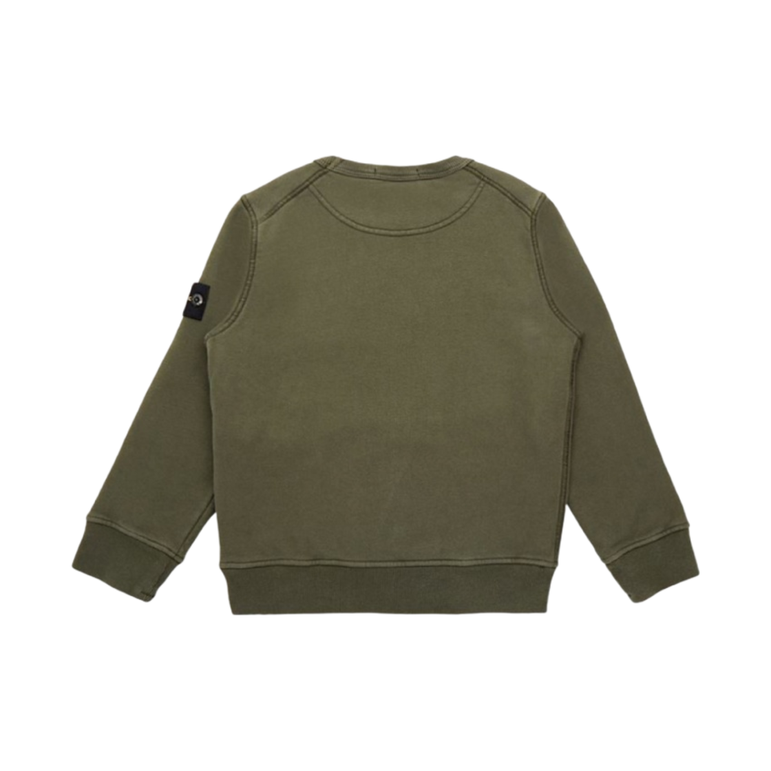 (키즈) 스톤 아일랜드 61340 코튼 플리스 크루넥 스웨트셔츠 올리브 그린 - 22FW((Kids) Stone Island 61340 Cotton Fleece Crewneck Sweatshirt Olive Green - 22FW) - 2