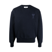 AMI de Coeur Tone-On-Tone Sweatshirt Navy - 21SS