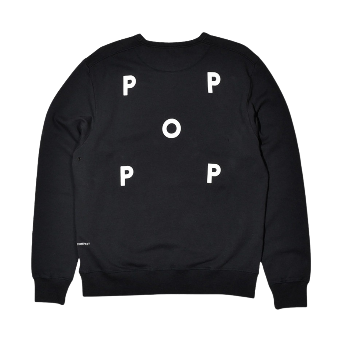 팝 트레이딩 컴퍼니 로고 크루넥 스웨트 블랙 화이트(Pop Trading Company Logo Crewneck Sweat Black White)