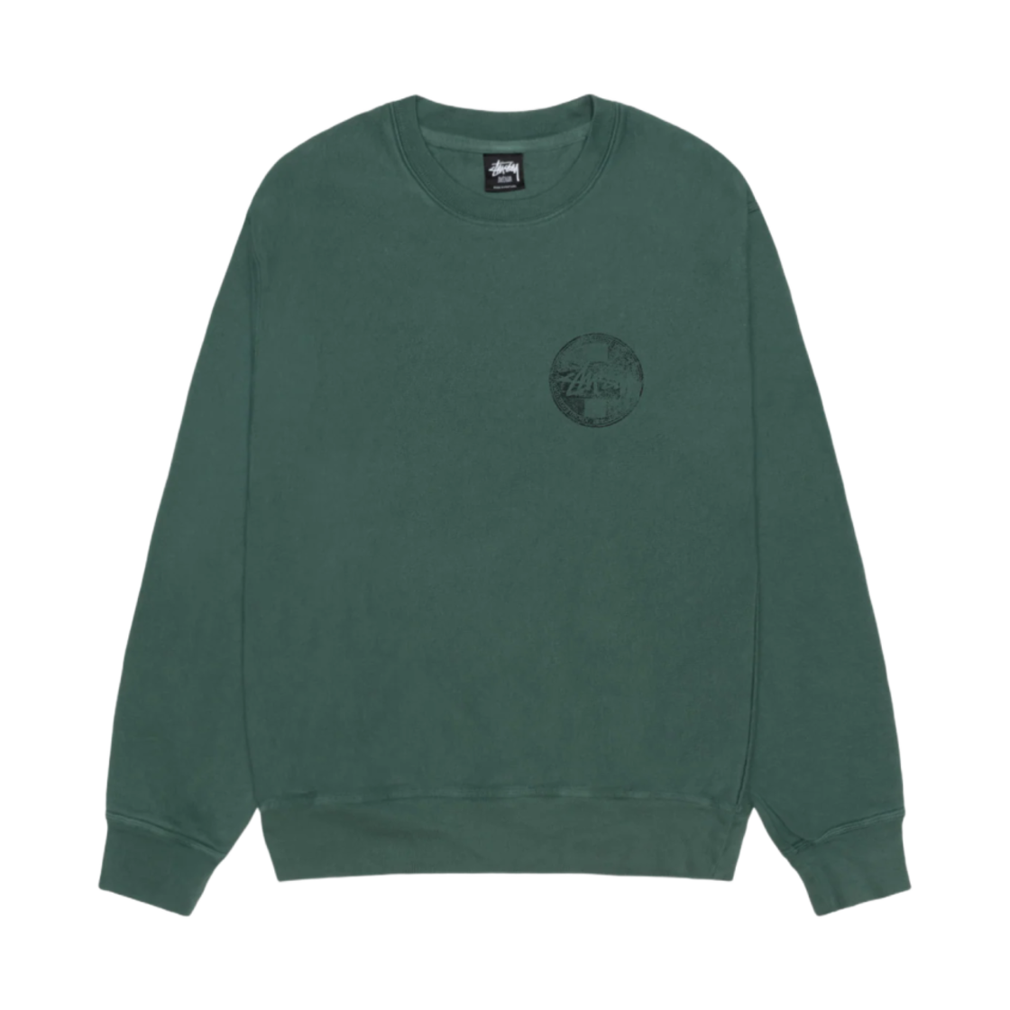 스투시 닷 스탬프 피그먼트 다이드 크루 포레스트(Stussy Dot Stamp Pigment Dyed Crew Forest) - 2