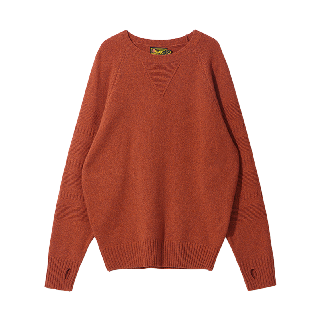 24FWKN001OR Ogarp Lambs Wool Tweed Knit Orange
