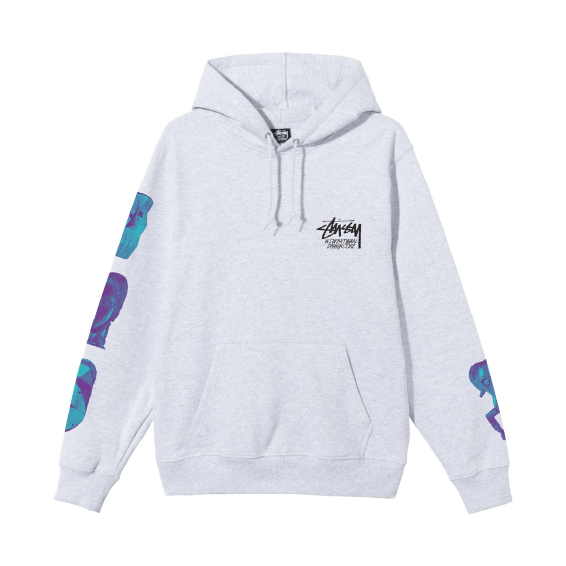 스투시 마스크드 후드 애쉬 헤더(Stussy Masked Hoodie Ash Heather) - 2