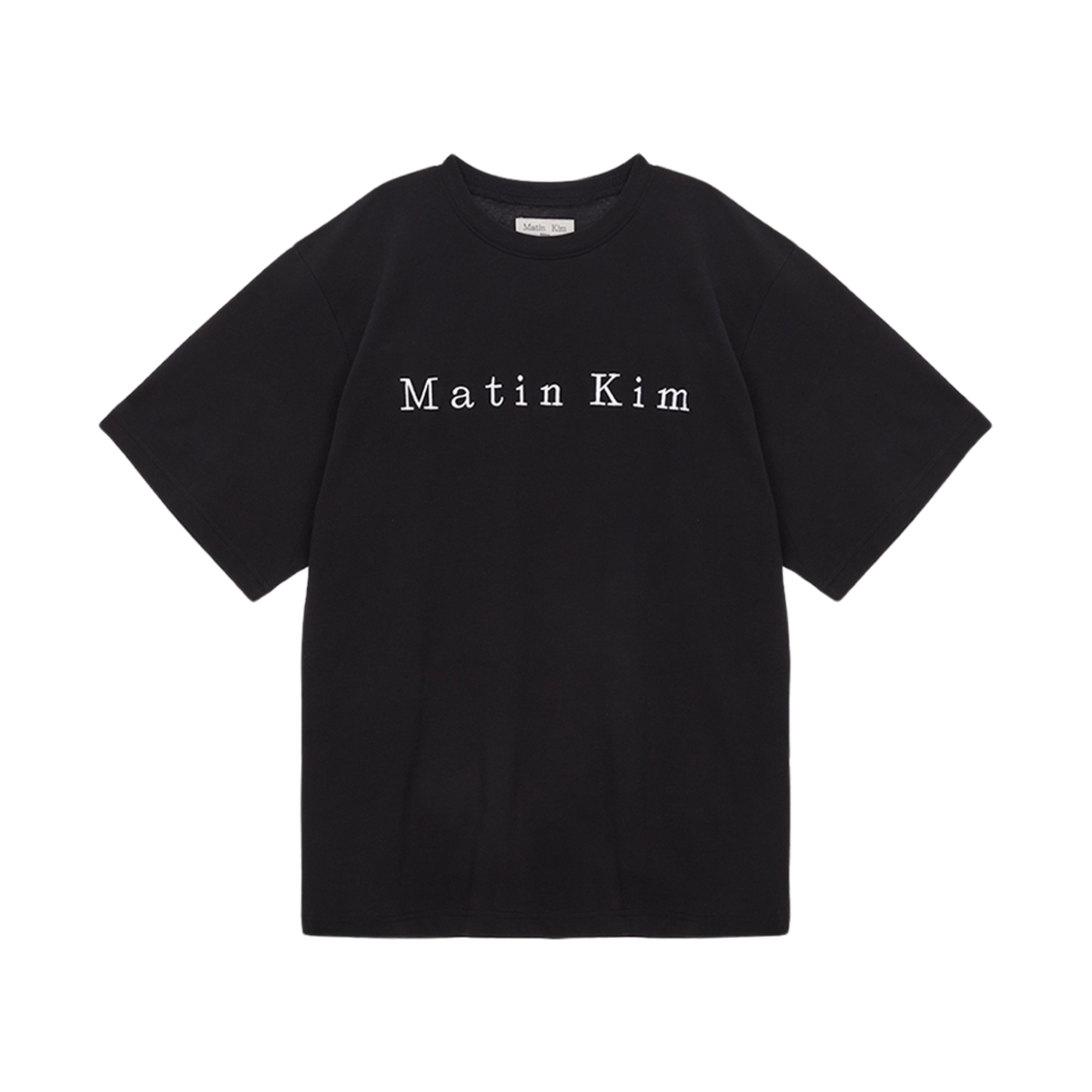 (W) 마뗑킴 마뗑 자수 로고 탑 블랙((W) Matin Kim Matin Embroidery Logo Top Black)