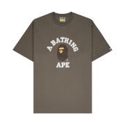 BAPE College T-Shirt Brown