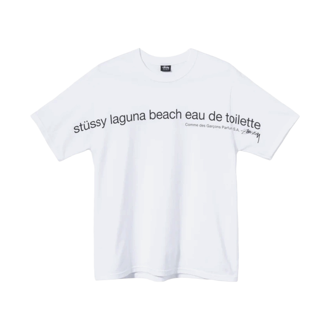 스투시 x CDG 라구나 비치 티셔츠 화이트 | Stussy | KREAM