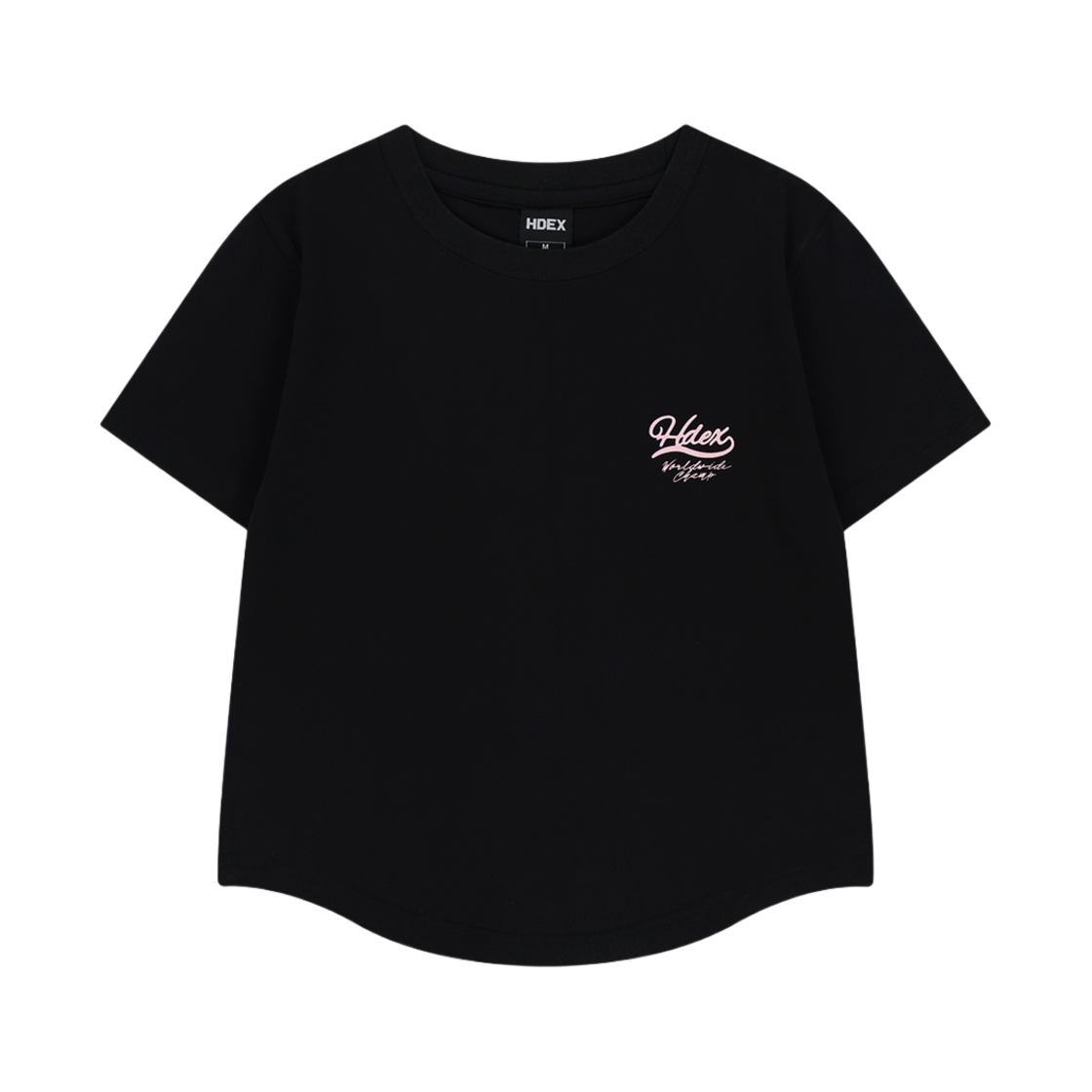H252WLRTS290BK HDEX Womens Curved Hem Short Sleeve Black