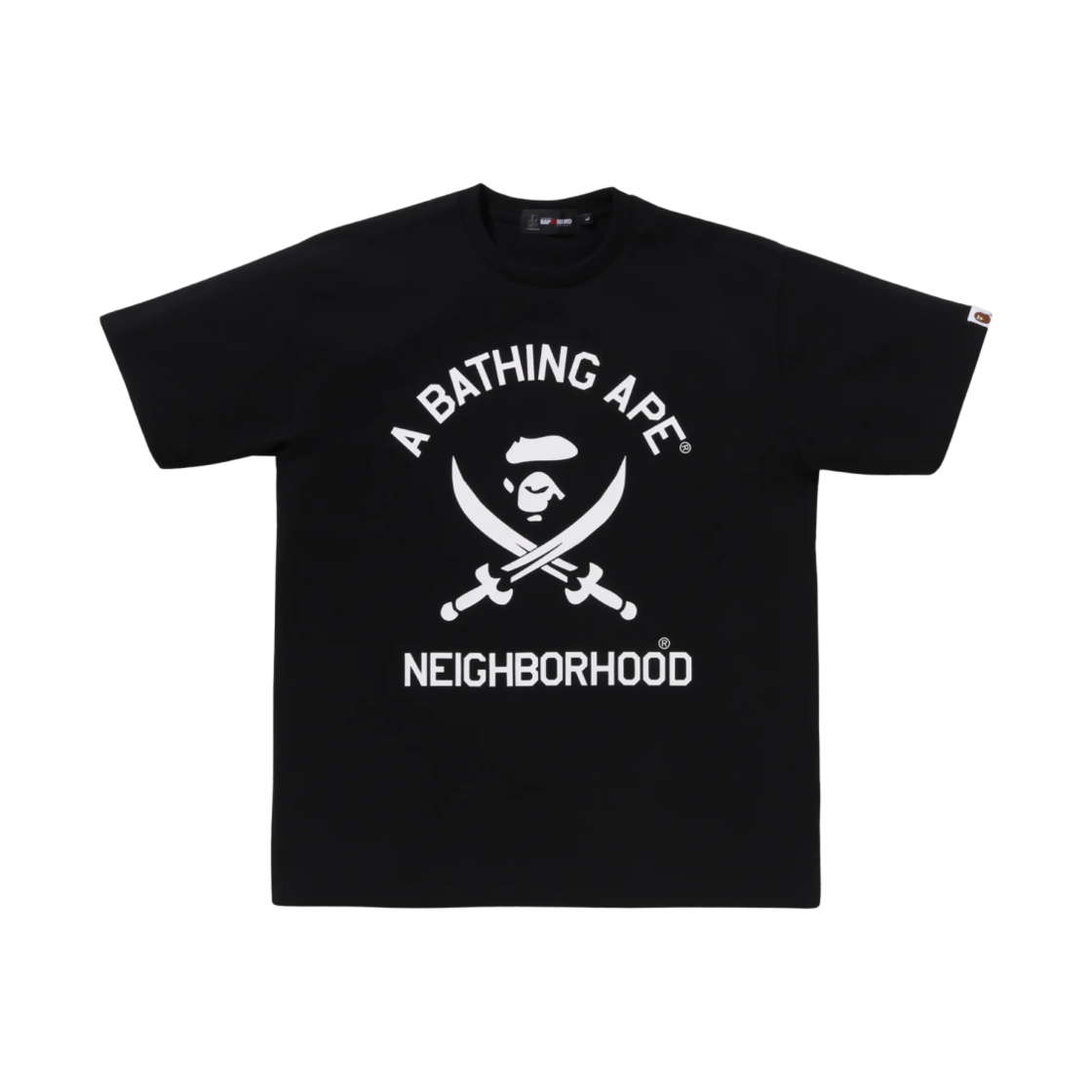 베이프 x 네이버후드 티셔츠 #2 블랙(BAPE x Neighborhood T-Shirt #2 Black) - 1