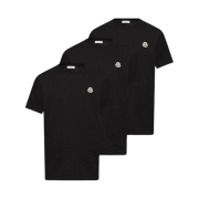 Moncler Short Sleeve T-Shirt Black (3 Pack) - 25SS