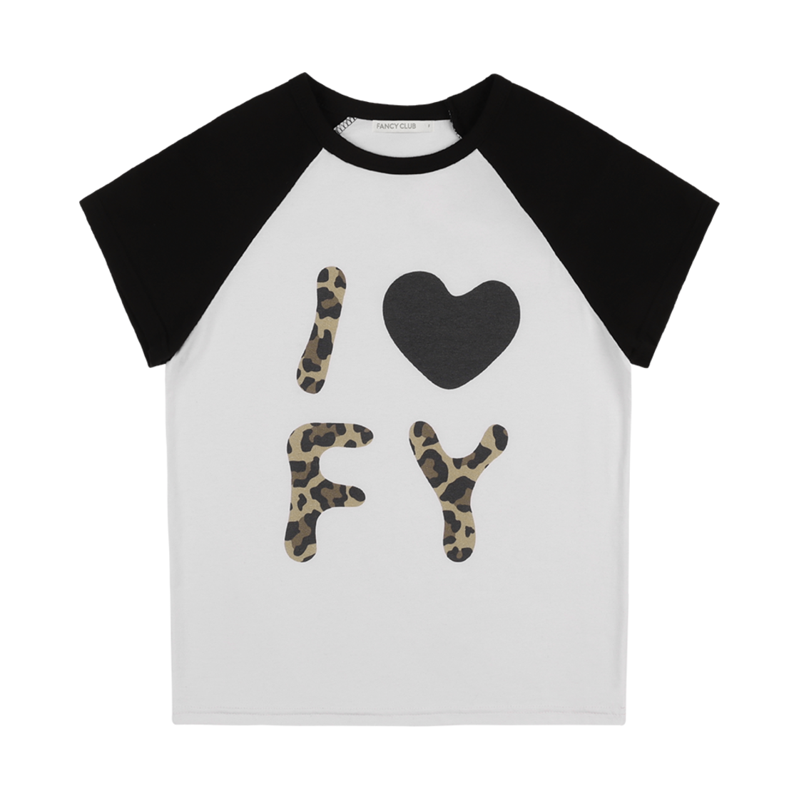 팬시클럽 아이 러브 FY 티 화이트