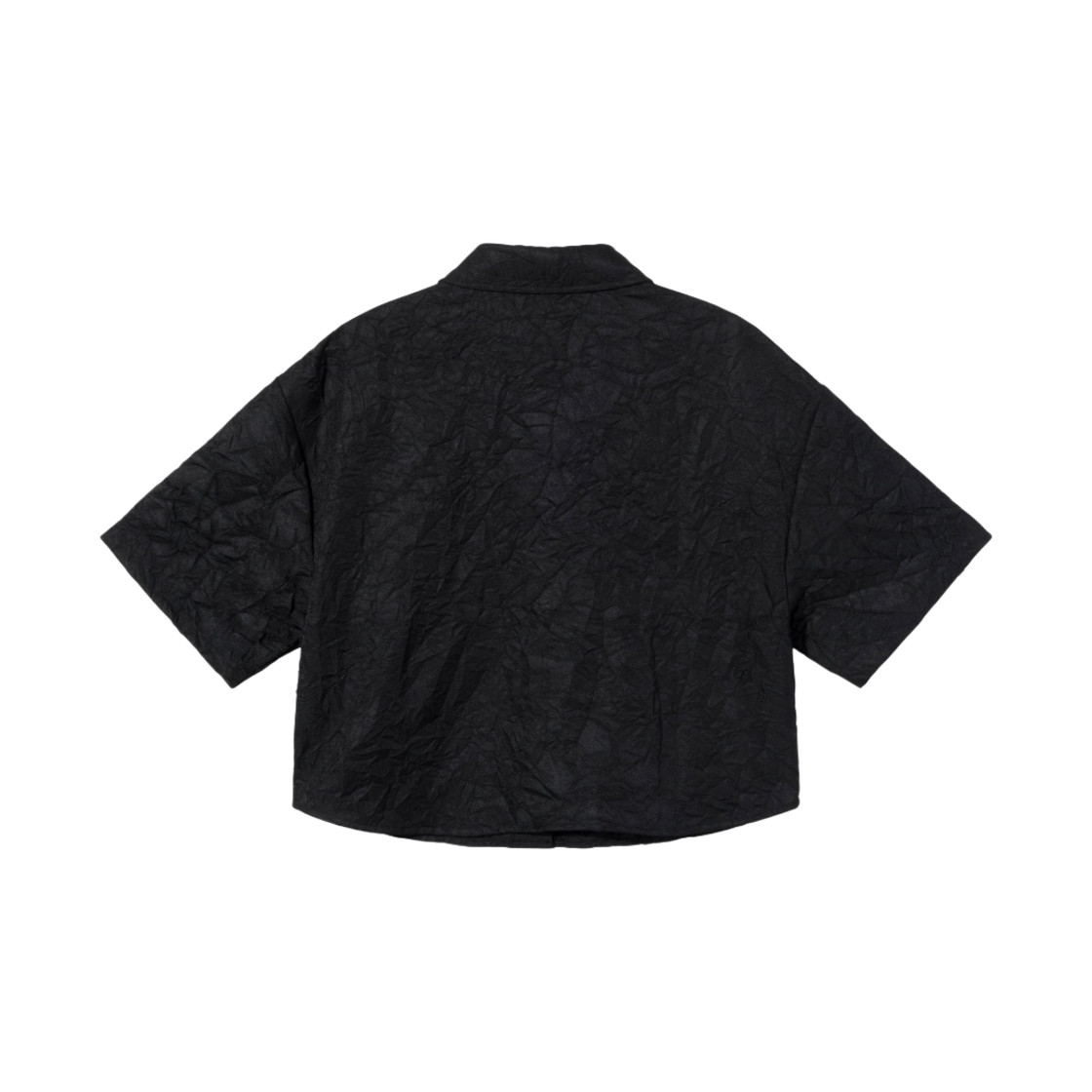 (W) 스투시 랄피 크링클리 워크 셔츠 블랙((W) Stussy Ralphie Crinkly Work Shirt Black) - 2
