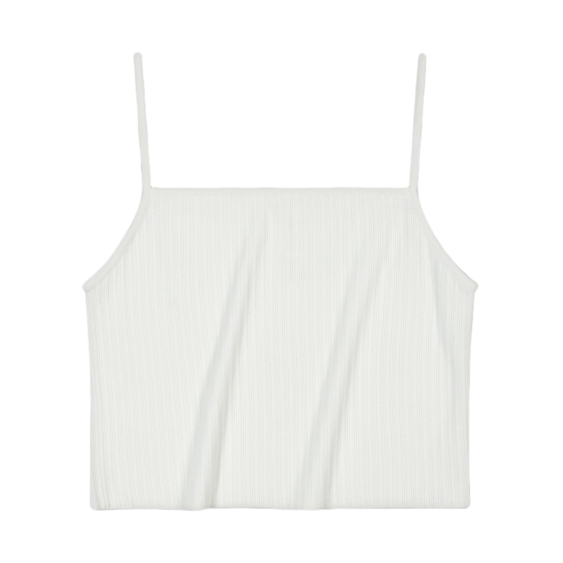 - (W) Low Classic Viscose Ribbed Sleeveless Off White
