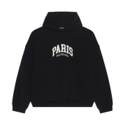 Balenciaga Cities Paris Wide Fit Hoodie Black