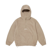 Supreme Polartec Facemask Half Zip Hooded Sweatshirt Taupe - 24FW