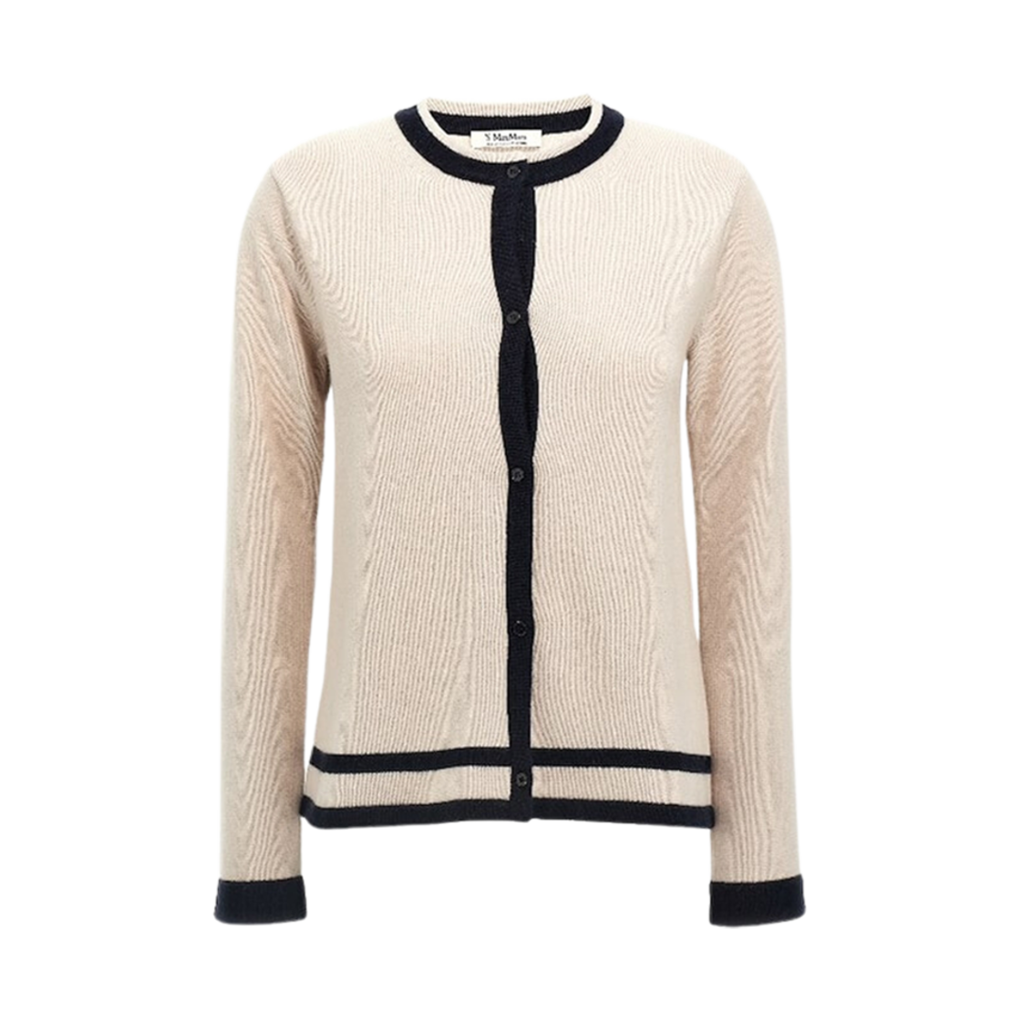 ERE-013 (W) S Max Mara Ere Wool Cardigan Ecru