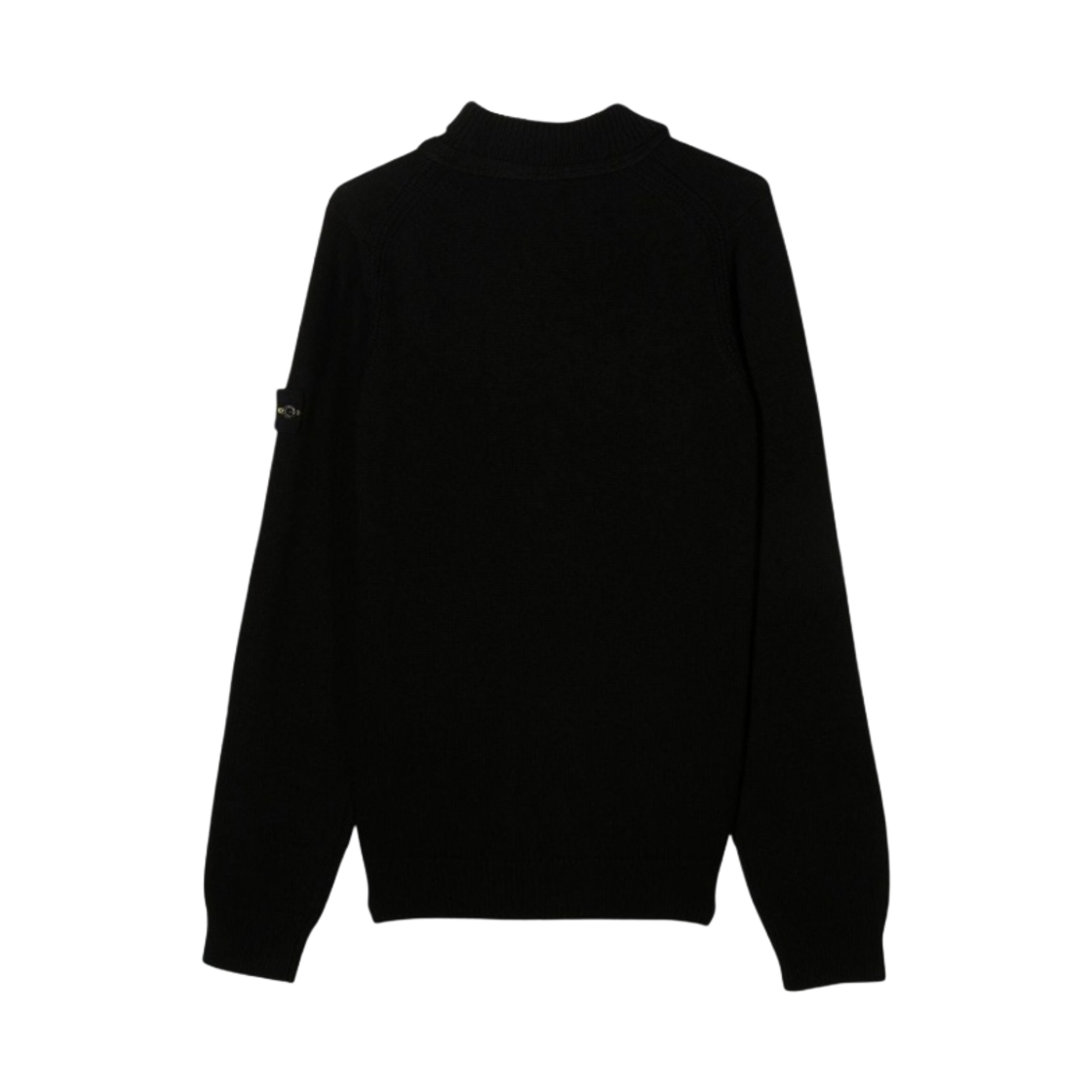 (키즈) 스톤 아일랜드 503A1 스타킹 스티치 캐시미어 울 니트 가디건 블랙 - 22FW((Kids) Stone Island 503A1 Stocking Stitch Cashmere Wool Knit Cardigan Black - 22FW) - 2