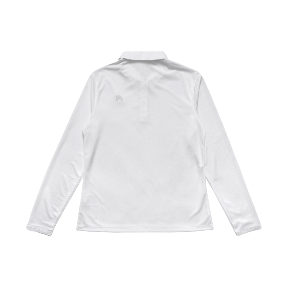 (W) 말본 골프 x 나이키 드라이핏 빅토리 롱슬리브 솔리드 폴로 화이트 블랙((W) Malbon Golf x Nike Dri-Fit Victory Long Sleeve Solid Polo White Black) - 2